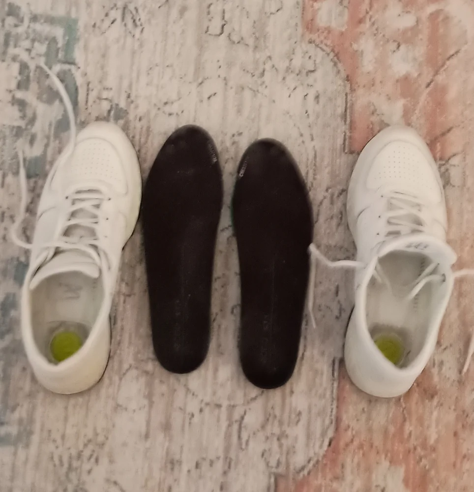 ECCO ExosStride Offwhite leather Athletic Shoes Women's Size 39